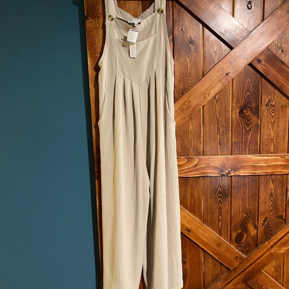 Beige Women's Jumpsuit